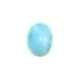 Cabochon de larimar, de forme ovale, 10x14mm x 1pc