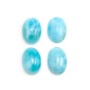Cabochon de larimar, de forme ovale, 3x5mm x 4pcs