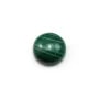 Cabochon malachite rond 8mm  x 1pc