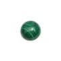 Cabochon de malachite rond, mesurant 10mm x 1pc