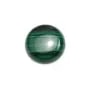 Cabochon de malachite, de forme ronde, mesurant 15mm x 1pc