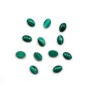 Cabochon malachite oval 8x10mm x 1pc