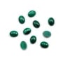 Cabochon malachite ovale 6x8mm  x 2pc