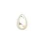 Cabochon goutte 6x9mm Nacre Blanc x 2pcs