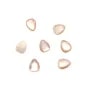 Cabochon goutte mm Nacre rose x 2pcs