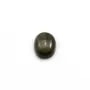 Cabochon d'obsidienne, de forme ovale 8x10mm x 1pc