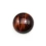 Cabochon oeil de taureau rond 14mm x 2pcs