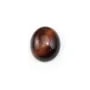 Cabochon oeil de taureau oval 10x12mm x 4pcs