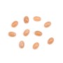 Orange Moonstone Cabochon, oval shape, 4x6mm x 2pcs