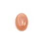 Cabochon di Pietra di luna arancione, di forma ovale, 10x14mm x 1pc