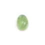 Cabochon prénite,de forme ovale 10x14mm x 1pc