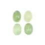 Cabochon prénite,de forme ronde 8x10mm x 1pc