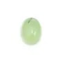 Cabochon prénite,de forme ovale 12x16mm x 1pc