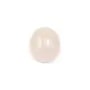 Cabochon Quartz Rose oval-plat 10x12mm x 4pcs