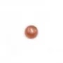 Cabochon de rhodochrosite de forme ronde 6mm x 2pcs
