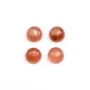 Cabochon de rhodochrosite de forme ronde 6mm x 2pcs