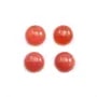 Cabochon de rhodochrosite rose, de forme ronde, et de taille 11mm x 1pc