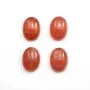 Cabochon de rhodochrosite de forme ovale 11x15mm x 1pc