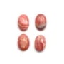Cabochon de rhodochrosite rose, de forme ovale, et de taille 7x12mm x 1pc