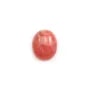 Pink rhodochrosite cabochon, in oval shape, in size of 9x11mm x 1pc