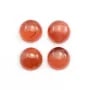 Cabochon de rhodochrosite de forme ronde 10mm x 1pc