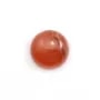 Pink rhodochrosite cabochon, in round shape, in size of 11mm x 1pc