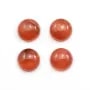 Cabochon de rhodochrosite de forme ronde 11mm x 1pc