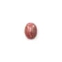 Pink rhodochrosite cabochon, in oval shape, in size of 11x14mm x 1pc