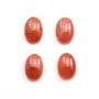 Cabochon de rhodochrosite de forme ovale 11x16mm x 1pc