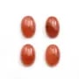 Cabochon de rhodochrosite de forme ovale 8x12mm x 1pc
