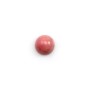 Cabochon de rhodonite rose, de forme ronde, et de taille 6mm x 5pcs