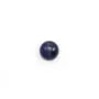 Cabochon de sodalite bleu, de forme ronde, 6mm x 5pcs