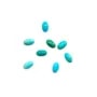 Cabochon de turquoise de forme ovale, 3x5mm x 1pc