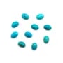 Cabochon of oval-shaped turquoise, 13 * 18mm, x 1pc