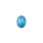 Cabochon turquoise reconstitué 7x9mm x 4pcs