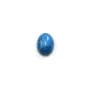 Cabochon turquoise reconstituée ovale 6x8mm x 5pcs