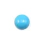 Cabochon turquoise reconstituée rond 10mm x 4pcs