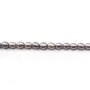 Perles d'eau Douce teinte  ovale 4.5-5mm x 40cm