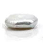 Perles de culture d'eau douce blanc argenté en rond plat 11mm x 1pc