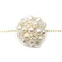 Pearl of white freshwater pearls, in size of 30mm x 1pc