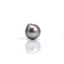 Perle de culture d'eau douce semi-percée, mauve, ovale, 9.5-10mm x 1pc
