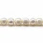White freshwater pearls on thread 8-9mm x 40cm