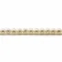Perles d'eau douce blanches ronde 4mm x40cm