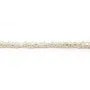 Freshwater cultured pearls, white, oval/regular, 1.5-2mm x 38cm