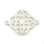 Nacre blanche en motif celtique ajouré 18x24mm x 1pc
