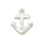 Nacre grise en ancre13x16mm x 1pc