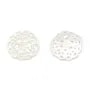 Nacre de couleur blanche, en forme de fleur, de taille 14mm x 1pc