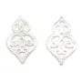 Nacre grise gourde ajourée 16x26mm x 1pc
