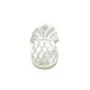 White mother-of-pearl, in pineapple-shaped, 10 * 17.5mm x 1pc