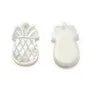 White mother-of-pearl, in pineapple-shaped, 10 * 17.5mm x 1pc